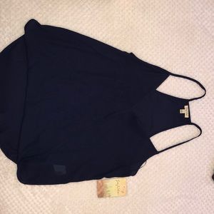 Navy blouse